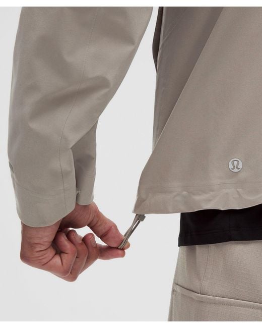 lululemon athletica Gray Stretch Glyde Waterproof Jacket for men