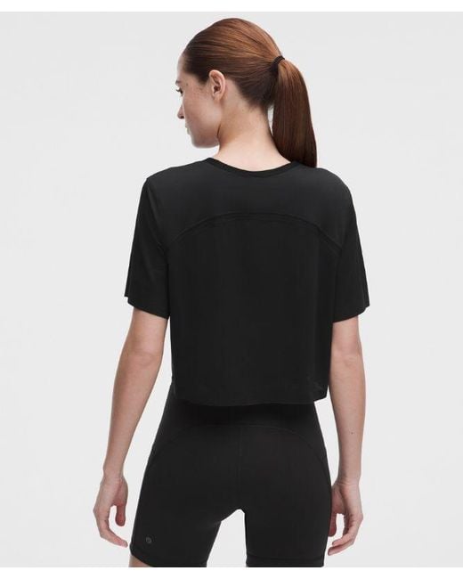 lululemon athletica Black – Lightweight Relaxed Running Short-Sleeve Shirt – – Size Large
