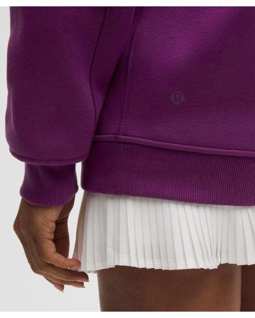 lululemon athletica Purple – Big Cozy Ultra-Oversized Pullover Hoodie Tennis Club – – Size Medium