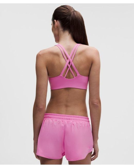 lululemon athletica Pink – Energy Sports Bra Medium Support, B-D Cups Evolve – – Size Large