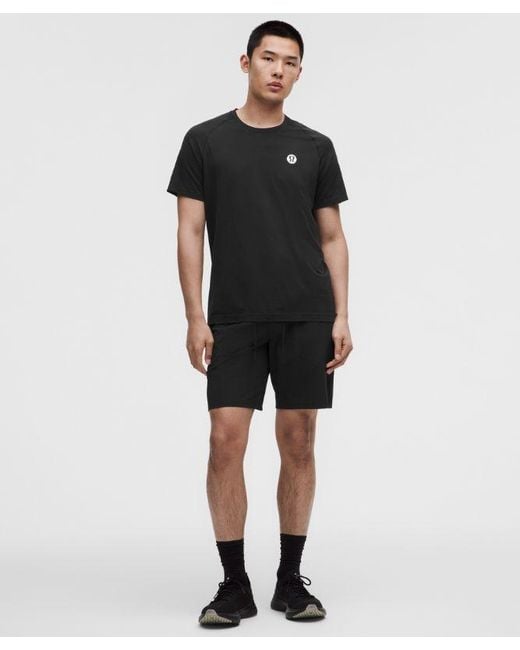 lululemon athletica Black – Metal Vent Tech Short-Sleeve Shirt Logo – – Size Large for men