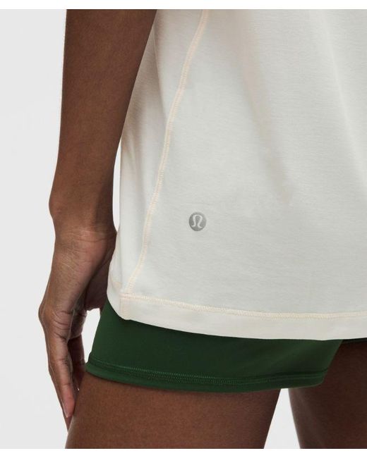 lululemon athletica White – Jersey Training Short-Sleeve Shirt For All Runners – – Size 14