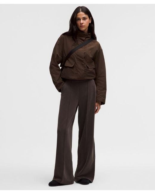 lululemon athletica Brown Softstreme Pintuck High-Rise Wide-Leg Pant
