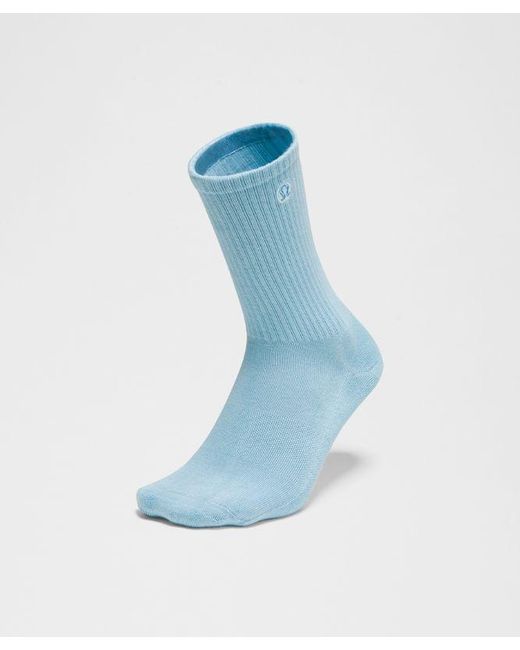 lululemon athletica Blue – Daily Essential Crew Socks – – Size Large