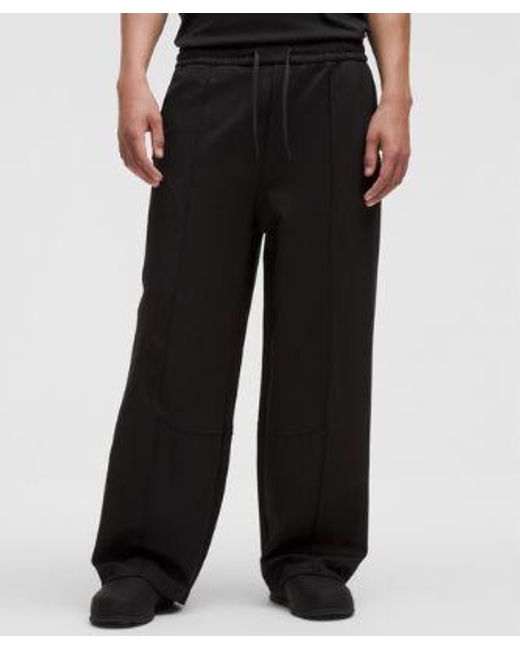 lululemon athletica Black – Ponte Wide-Leg Pintuck Trousers Slnsh Collection – – Size Large for men