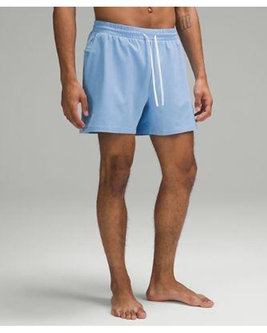 lululemon athletica Blue Pool Shorts 5" Lined for men