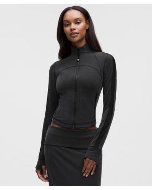 lululemon athletica Black – Define Jacket Micro-Rib Drapey Softstreme – – Size 4