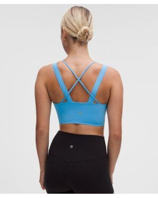 lululemon athletica Blue Like A Cloud Longline Bra