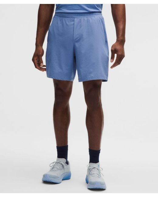lululemon athletica Blue Pace Breaker Lined Short 7" for men