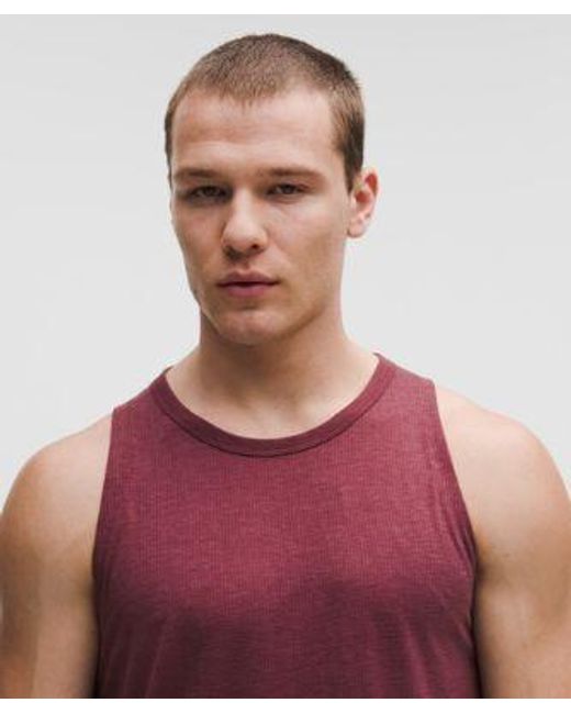 lululemon athletica Purple – Mile Maker Lightweight Tank Top – Color Burgundy/ – Size Large for men