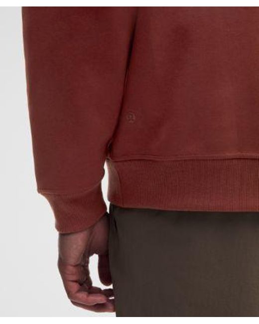 lululemon athletica Red – Grand Standard Long-Sleeve Crew Sweatshirt – – Size Large for men