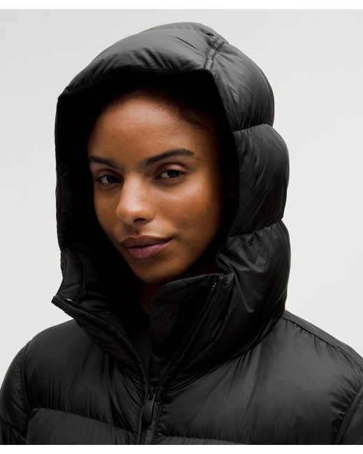 lululemon athletica Black Featherweight 900-Down-Fill Long Puffer Jacket