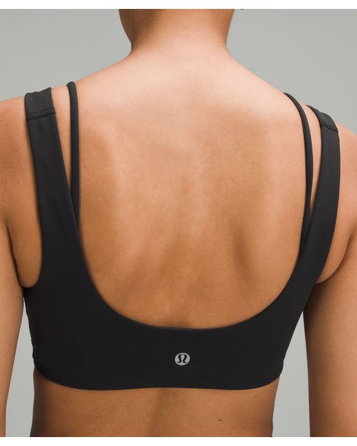lululemon athletica Gray Everlux Front Cut-out Train Bra Light Support, B/c Cup