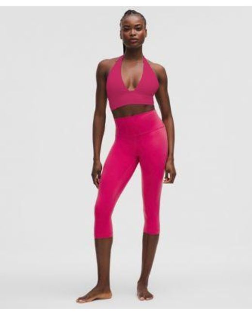 lululemon athletica Pink Align High-Rise Crop 17"