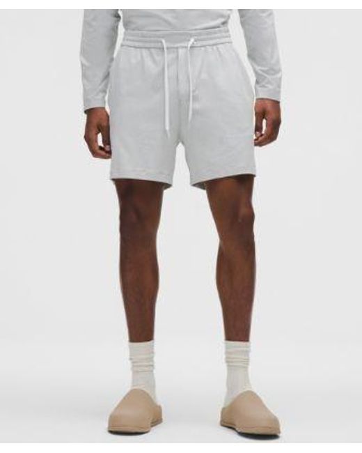 lululemon athletica Gray Soft Jersey Short 5" for men