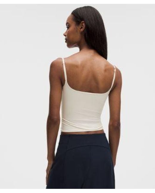 lululemon athletica White Wundermost Ultra-Soft Nulu Spaghetti-Strap Adjustable Cami