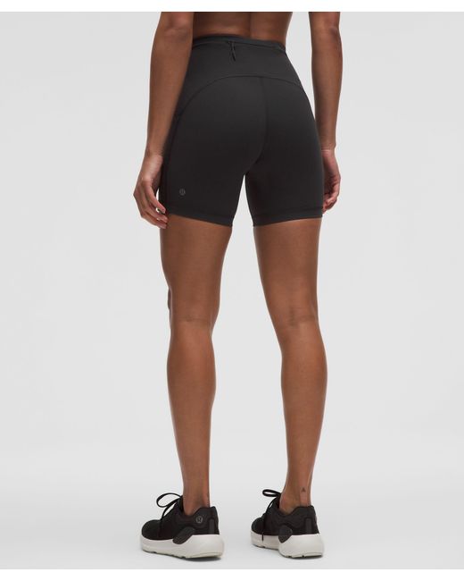 lululemon athletica Black – Swift Speed High-Rise Shorts – 6" – – Size 4
