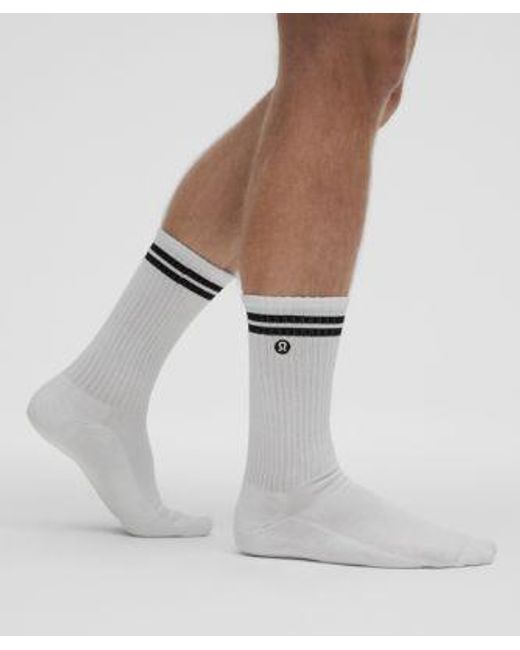lululemon athletica White Daily Essential Crew Socks