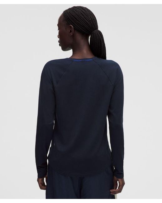 lululemon athletica Blue – License To Train Classic-Fit Long-Sleeve Shirt – – Size 4