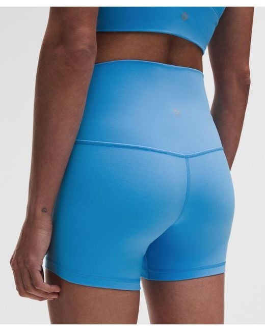 lululemon athletica Blue Align High-Rise Short 4"
