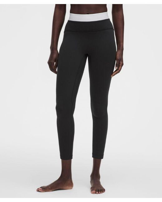 lululemon athletica Black – Align No Line High-Rise Pants Waist – 25" – – Size 4
