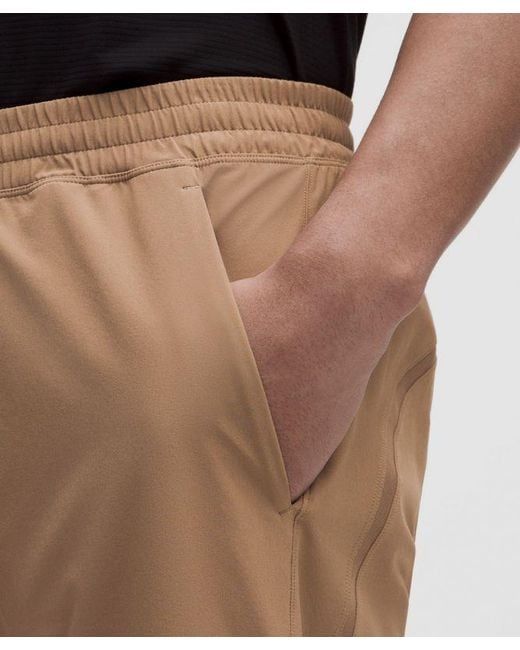 lululemon athletica Black – Pace Breaker Linerless Shorts – 7" – Color Khaki – Size Large for men