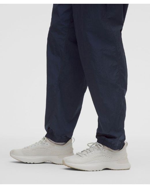 lululemon athletica Blue – Nylon Relaxed Track Pants Regular – – Size Large for men