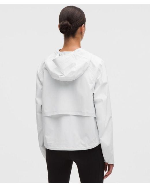 lululemon athletica White – Lightweight Waterproof Running Jacket – – Size 6