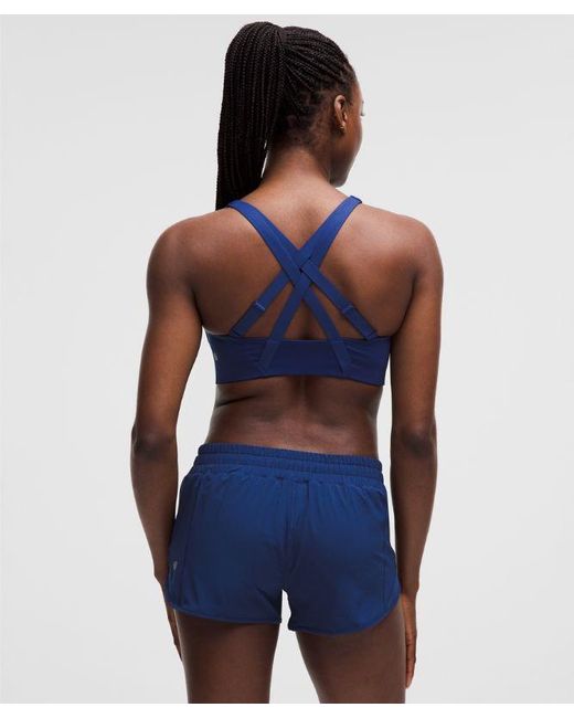 lululemon athletica Blue – Energy Zip-Front Sports Bra High-Support, B–G Cups – – Size 6