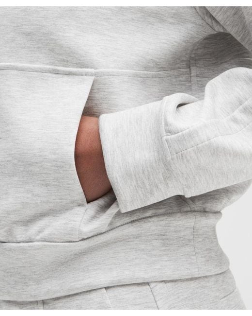 lululemon athletica Gray – Smooth Spacer Relaxed Collared Half Zip Sweatshirt – Color Light/ – Size Large