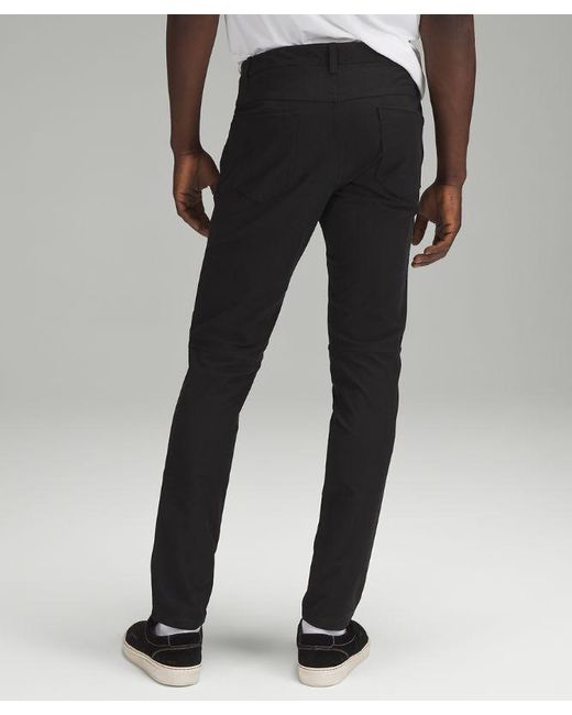 lululemon athletica Abc Slim-fit 5 Pocket Trousers 34"l Utilitech - Color Black - Size 28 for men