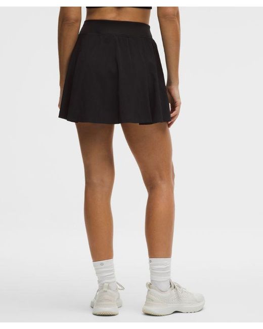 lululemon athletica Black A-Line Side-Pleat Tennis Skirt