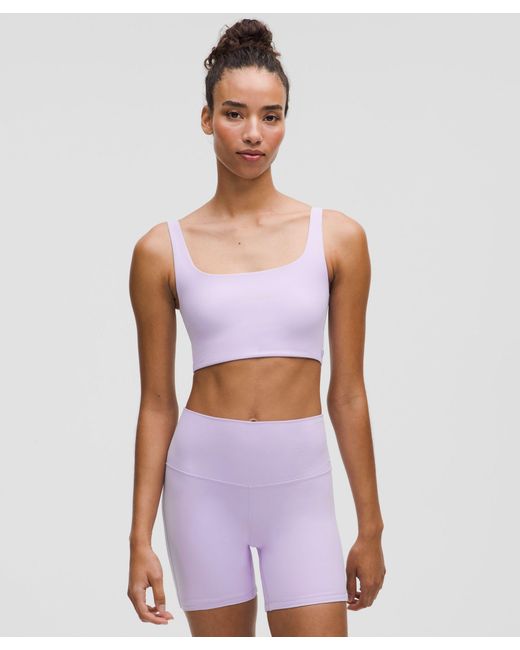 lululemon athletica White Bend This Scoop And Square Bra Light Support, A-C Cups