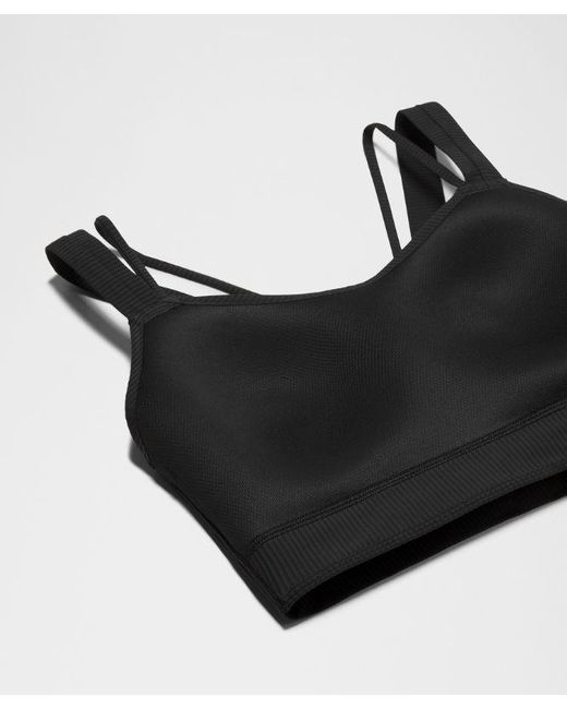 lululemon athletica Blue – Like A Cloud Ribbed Longline Sports Bra Light Support, D/Dd Cup – – Size 14