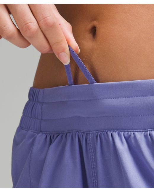 lululemon athletica Blue Hotty Hot Low-rise Lined Shorts - 2.5" - Color Purple - Size 6