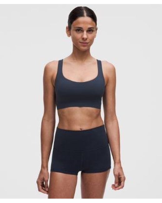 lululemon athletica Blue Flexyflex Strappy Yoga Bra