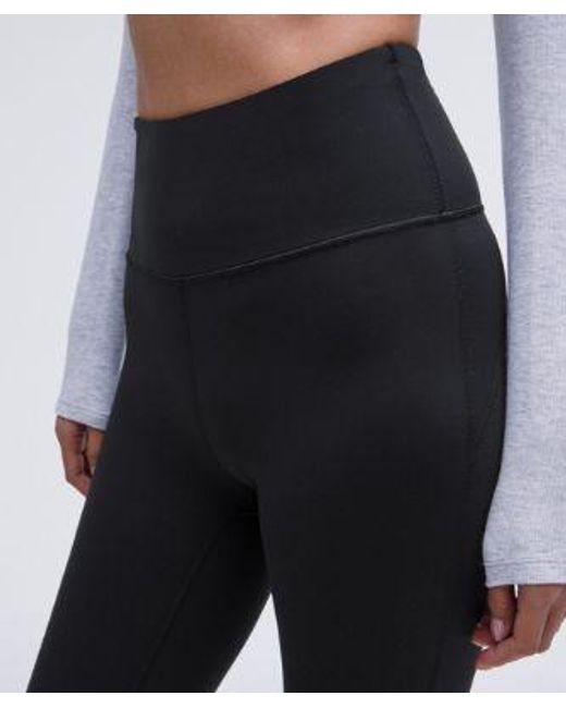 lululemon athletica Black Groove Nulu Super-High-Rise Flared Pants Short