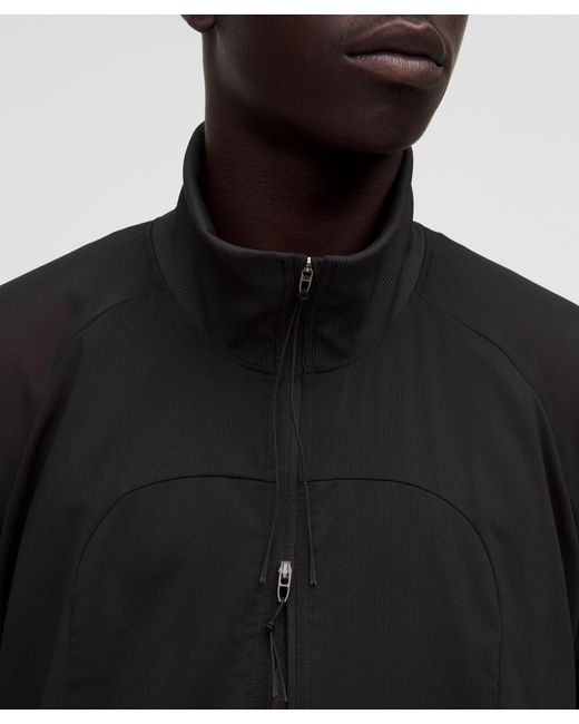 lululemon athletica Black – Mesh Full-Zip Track Jacket Slnsh Collection – – Size Large for men