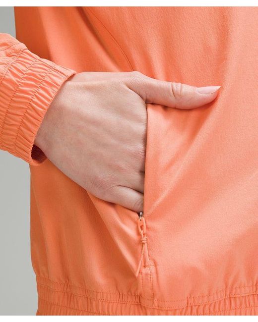 lululemon athletica Orange Relaxed-fit Track Jacket