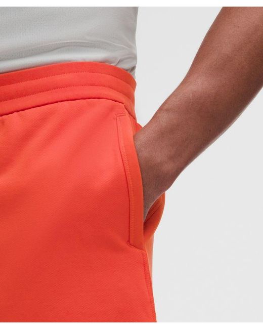 lululemon athletica Red Warm-Up Unlined Gym Short 7" for men