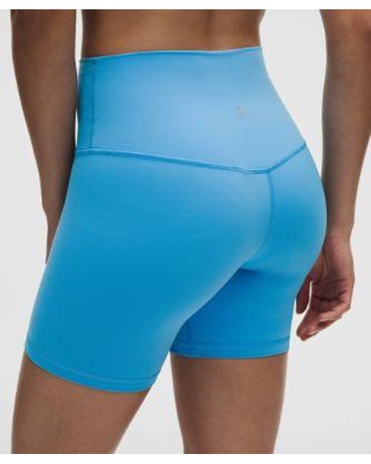 lululemon athletica Blue Align High-Rise Short 6"