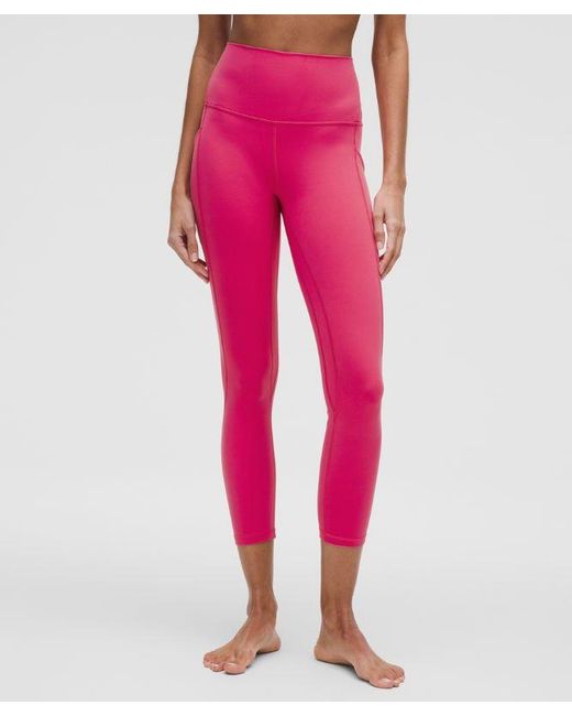 lululemon athletica Pink Align High-Rise Crop With Pockets 23"