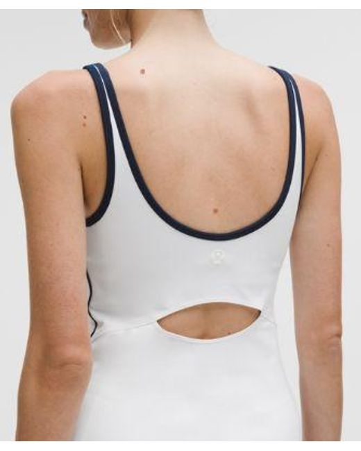 lululemon athletica White – Scoop-Neck Cutout Tennis Dress – – Size Large