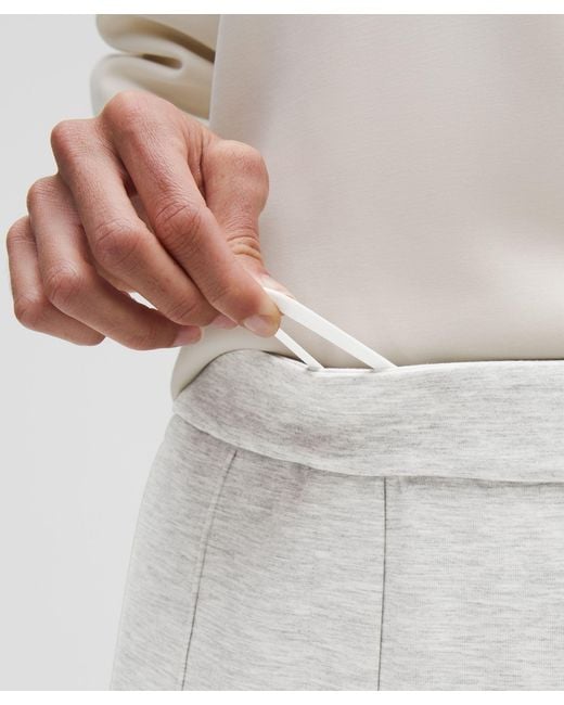 lululemon athletica White Softstreme Pintuck Mid-Rise Pant