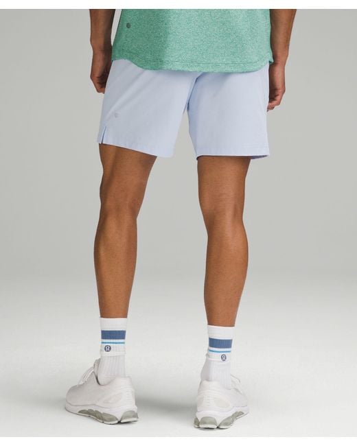 lululemon athletica Blue Zeroed In Linerless Shorts 7" for men