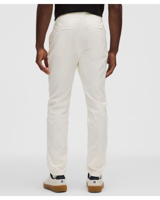 lululemon athletica White Abc Slim-Fit Trouser 34L for men