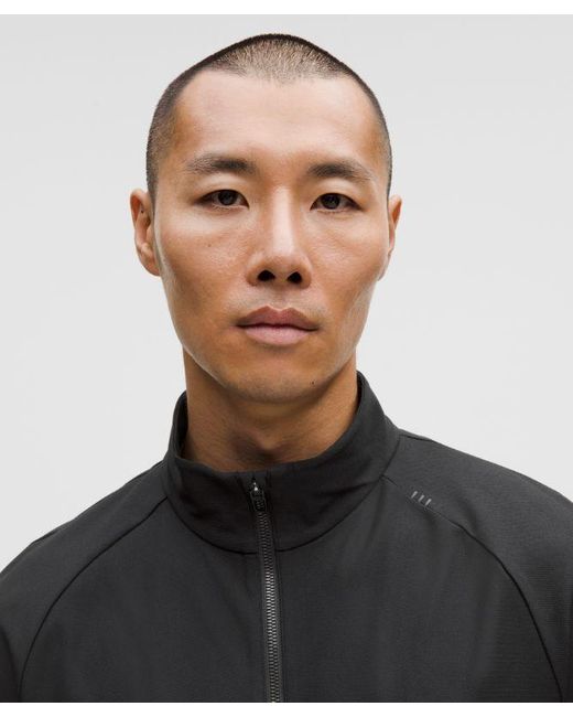 lululemon athletica Black Knit Warm-Up Jacket for men