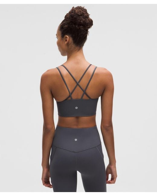 lululemon athletica Blue Like A Cloud Longline Bra Light Support, B/C Cup