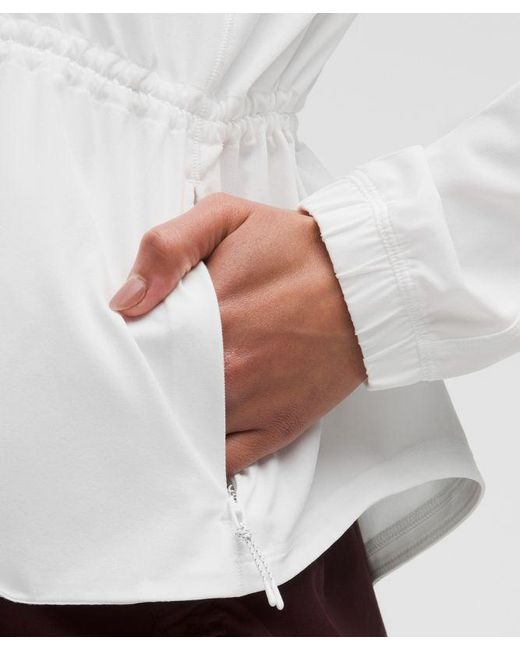 lululemon athletica White Uv-Protective Cinch-Waist Running Jacket