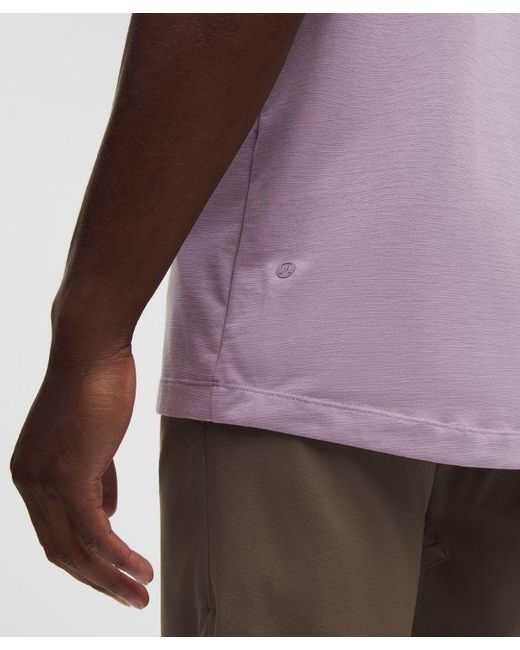 lululemon athletica Purple Evolution Short-Sleeve Polo Shirt for men